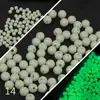 Cuentas Luminosas Súper Brillantes Señuelo Luminoso Redondo Tapón Anticolisión Cuentas Fluorescentes Tapones Espaciadores Cuentas para Adornos de Pesca en Mar Accesorios