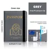 Nuevo producto exclusivamente para el comercio transfronterizo: Portapasaporte de alta gama para viajes de negocios con logo impreso personalizado, múltiples ranuras para tarjetas para documentos y boletos