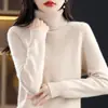 Suministro Directo de Fábrica Suéter de Cuello Alto con Mangas Raglán para Mujer Suéter de Punto Básico Estilo Coreano Suéter de Punto Exterior Holgado Otoño e Invierno