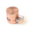 Set para Fumar Aleación de Zinc Creativo Molinillo de Dientes de Disco Galleta Grinder de Cigarrillos 63mm Grinder de Cigarrillos de Cinco Capas con Cajón