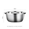 Juego de Cesta de Drenaje para Fregadero de Cocina de Acero Inoxidable, Bol Espesado para Batir Huevos y Bol para Olla Caliente, Bol para Sopa, Almacenamiento