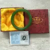 Pulsera de Calcedonia Verde de Xinjiang en Venta Caliente Jade Falso Hetian Jade para Mujer Color Jade Verde Espinaca Pulsera Plana Ancha