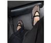 2024 Nuevos Zapatos Planos para Mujer Hebilla Charol Cuadros Transpirables Nicho Hueco Zapatos Individuales Talla Grande Al por Mayor