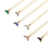 Amazon Cross-border Pedra de Cristal Natural Borda Galvanizada Pingente de Lua Colar de Moda Personalizado Colar de Lua