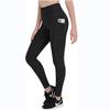 Leggings Femininas Multicoloridas com Estampa de Bolsos para Fitness, Corrida, Yoga, Cintura Alta, Pernas Slim XY950