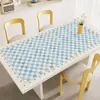 Jogo Americano Minimalista para Mesa de Jantar, Impermeável, à Prova de Óleo, Lavável, Resistente ao Calor, Toalha de Mesa, Cor Creme, Protetor de Mesa de Centro de PVC de Alta Qualidade