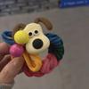 Banda para el cabello de intestino grueso con diseño de perro lindo tejido a juego con dibujos animados de Dongdaemun de Corea del Sur, cuerda para el cabello para mujer, banda de goma elástica duradera y de alta calidad