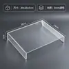 Suporte de Exibição Acrílico em Forma de U Suporte de Mesa Transparente para Figura Caixa Surpresa Bolsa Rack de Armazenamento de Amostras