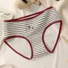 Calzones de Algodón Clase A para Mujer de Cintura Media, Algodón Puro, Diseño Lindo de Cachorro Dachshund Estilo Japonés, Triángulo 10A Todo Algodón con Refuerzo Extendido