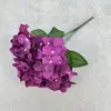 Flor de Hortensia Artificial con 5 Ramas y Pétalos Grandes, Flor de Seda para Boda y Decoración del Hogar, Adorno de Arreglo de Flores Falsas, Disponible en Múltiples Colores