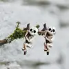 Nuevo producto transfronterizo: Juego de Dos Colgantes de Calavera de Resina, Jardín de Primavera/Verano de Halloween, Bonsái, Decoraciones Creativas para el Hogar