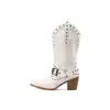 Nuevas Botas de Montar de Punta Estilo Europeo y Americano, Botas de Tacón Grueso con Hebilla de Cinturón de Moda, Tallas 40-43