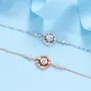 Pulsera original de plata de ley 925 con pez que te acompaña, femenina, con diamante, diseño coreano ins de nicho, joyería de plata personalizada para novia