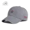Boné de Baseball Bordado Personalizado Estilo Coreano para Mulheres, Chapéu de Sol de Algodão Lavado para Homens, Chapéu Moderno com Proteção Solar para Primavera e Verão