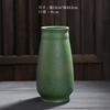 Vaso Cerâmico Chinês Verde Vintage Pote de Cerâmica Antigo Vaso para Sala de Estar Entrada Flores Secas Ornamentos