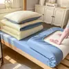 Juego de sábana y funda de edredón para dormitorio de estudiante universitario, algodón puro, 0.9m para camas individuales, juego de sábanas ajustables de 1.5m para literas