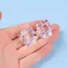 18mm simulación transparente cóncavo y convexo acrílico cubo de hielo hielo cuadrado diy accesorios para joyería materiales hechos a mano al por mayor