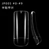 JP005 Parche adhesivo para uñas, tamaño completo, 24 piezas/tablero, 10 tamaños disponibles