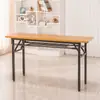 Mesa Plegable Larga Simple Mesa de Entrenamiento para Estudiantes Mesa para Actividades al Aire Libre Escritorio para Computadora Mesa Rectangular para Puesto