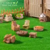 Muebles pequeños creativos, de estilo vintage, retro, paisajismo para casas de muñecas, accesorios decorativos DIY, adornos para paisajes en miniatura