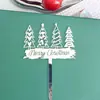 Decoração de Bolo de Natal Estilo Ins Transfronteiriço Feliz Natal Decoração de Bolo Acrílica de Natal Inserção para Bolo de Natal