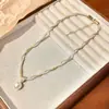 Colar de Pérolas Dourado Retrô Francês de Camada Dupla Enrolado Feminino 2025 Novos Acessórios Luxo Acessível Corrente de Suéter de Alta Qualidade