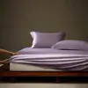 Sábana bajera ajustable de una pieza de algodón egipcio de fibra larga de 100 hilos, clase A, para dormir sin ropa, color liso, para todas las estaciones, sábana bajera de satén de algodón puro