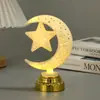 Luz de Noite LED Personalizada em Formato de Estrela e Lua, Luminária de Mesa Decorativa Criativa, Presente, Decoração de Mesa de Quarto, Luz de Ambiente
