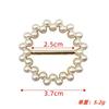 Hebilla de Nudo para Ropa Fija Artefacto Cintura Broche de Perla Metal Perla Hebilla para Prenda Hebilla para Toalla de Seda Aleación Hebilla Decorativa