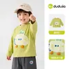 Compra 2 artículos y obtén 5 yuanes de descuentoCamiseta infantil de Dudu, top de manga larga de dibujos animados de otoño para niños, conjunto de otoño para niñas