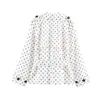 Fabricantes Mayoristas de Ropa para Mujer Transfronterizos 2026 Nuevo Estilo Europeo y Americano Moda Impermeable Holgado de Lunares Chaqueta