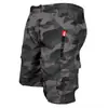 Shorts Cargo de Moda Multibolsos em Estoque Venda Quente Transfronteiriça Calças Casuais Masculinas Comprimento até o Joelho Comércio Exterior Amazon Shorts Cargo