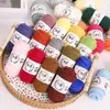 5 Ovillos de Algodón Leche 10g Bebé Hecho a Mano DIY para Tejer a Crochet Lana Tejida a Mano Paquete de Materiales para Crochet