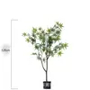 Arce rojo artificial faisán japonés arce jardín zen chino planta verde de suelo decoración de paisaje interior planta en maceta falsa