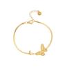 Pulsera de Acero Inoxidable Hueso de Serpiente para Mujer Estilo Francés de Alto Desgaste Acero de Titanio Diseño Europeo Transfronterizo Venta al por Mayor Moda Ins