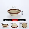 Vajilla de moda retro para restaurante de hot pot, tazones de gres de melamina, platitos, recipientes pequeños para ingredientes, platos tradicionales para guarniciones de hot pot para uso comercial