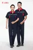 Conjunto de Roupa de Trabalho de Manga Curta para Verão, Estilo Fino, Adequado para Oficinas de Reparo Automotivo, Personalizável com Logo, Atacado do Fabricante, Roupa Respirável de Proteção do Trabalhador