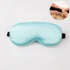 Máscara de Olhos Dupla Face de Seda Falsa Transfronteiriça com Fivela Ajustável, Respirável, Bloqueadora de Luz, Adequada para Dormir e Cochilos, Logo Personalizável, Várias Cores Disponíveis