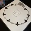 Colgante de Mariposa con Goteo de Diamantes Cadena para la Cintura de Mujer Lujo Ligero Gama Alta Diseño Personalizado Cinturón Moda Retro Accesorios Versátiles