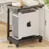 Suporte para Gabinete de Computador para Sala de Jogos, Suporte Móvel para Gabinete de Computador, Rack de Armazenamento com Refrigeração Elevador de Altura para Debaixo da Mesa de Escritório