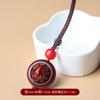 Llavero con colgante del zodiaco de palisandro para hombre y mujer, accesorio para colgar bolsos de pareja, cadena para colgar llaves de coche, accesorios para colgar