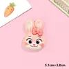 Ventas Directas de Fábrica Animales Pequeños Locos Conejo Oficial de Policía Set Accesorios de Resina DIY Pegamento de Crema Charms para Crocs Gomas para el Cabello