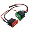Interruptor de Buzina para Veículo Elétrico, Botão para Carro e Motocicleta, Interruptor de Balancim Pequeno Travante com Retorno Estilo Barco Acessórios