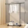 Perchero vertical de pie para ropa perchero colgante para ropa de dormitorio móvil con ruedas hogar sala de estar influencer perchero de secado de lujo ligero