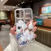 Funda de Teléfono de Verano iPhone 13 Tulipán Blanco Funda de Teléfono Transparente Apple 17pm A Prueba de Caídas Estilo Minimalista