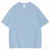 Algodão de Xinjiang 400g Peso Pesado Tamanho Grande Camiseta Masculina de Algodão Puro Manga Curta Verão Gola Redonda Solta Versátil Camiseta Básica