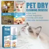 Espuma de Limpieza en Seco para Mascotas YEGBONG para Gatitos y Perros, Sin Enjuague, Suave, Conveniente, Refrescante, Espuma Cuidadosa y Suave