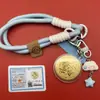 Pingente Chaveiro de Ouro Puro 999 Corrente para Celular para Colegas de Classe, Amigos e Melhores Amigos, Presentes Atacado para Transmissões ao Vivo