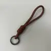 Cordão para Celular Colorido de 5mm, Estilo Curto, Tira de Pulso Grossa Trançada com Nós, Cordão com Chaveiro de Pelúcia, Alça Anti-Perda