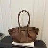 Bolso de hombro grande de moda y versátil con patrón tejido estilo coreano, nuevo para el verano 2026, bolso tote